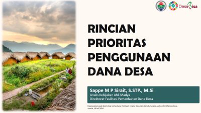 Prioritas Penggunaan Dana Desa Tahun 2025 salah satunya adalah program Desa Digital